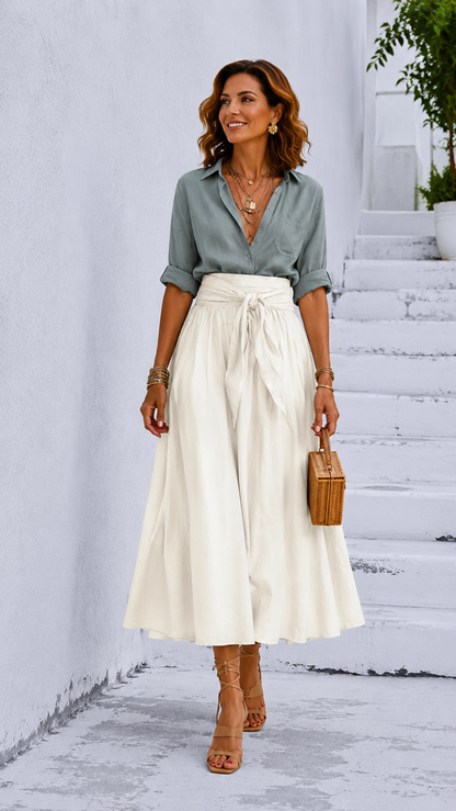 ARMONY™ | Conjunto Blusa y Falda Elegante