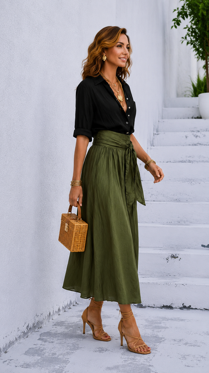 ARMONY™ | Conjunto Blusa y Falda Elegante