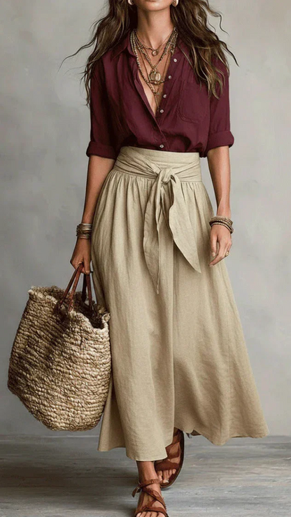 ARMONY™ | Conjunto Blusa y Falda Elegante