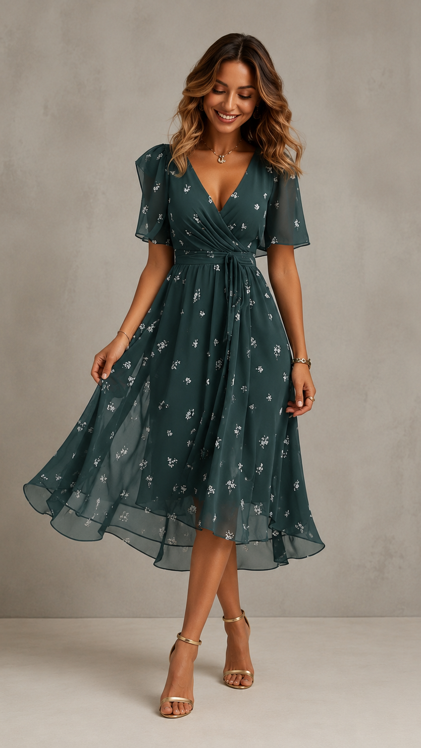 NAOMIE™ | Vestido Estampado Colorido